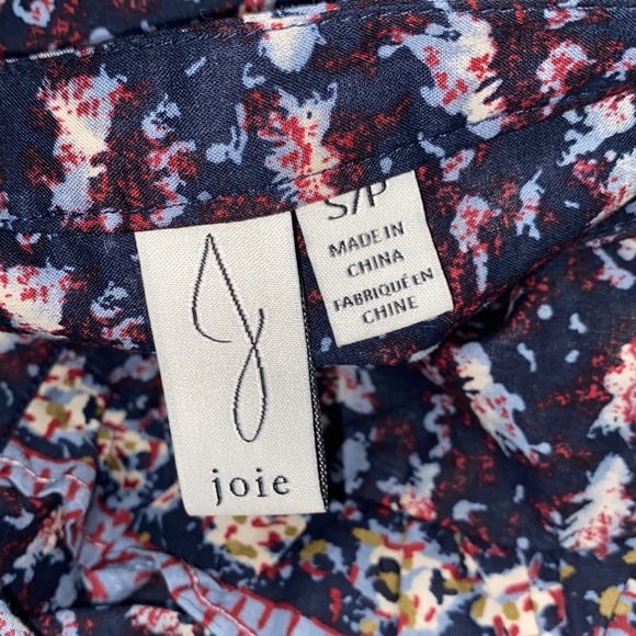 Joie blue floral top; size small - Picture 3 of 4